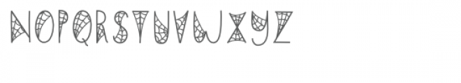 spider webs font Font UPPERCASE