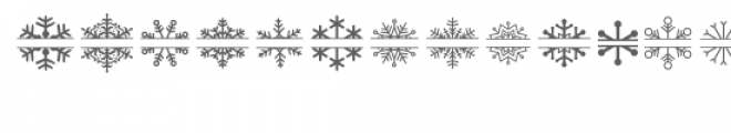 split snowflake dingbats Font UPPERCASE