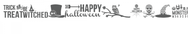 spooky dingbat font Font UPPERCASE