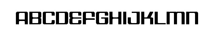 Spaceage Bold Alpha Font UPPERCASE