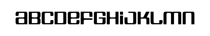 Spaceage Bold Alpha Font LOWERCASE