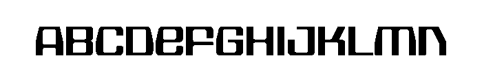 Spaceage Bold Gamma Font UPPERCASE