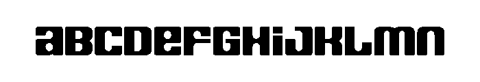 Spaceage Heavy Alpha Font LOWERCASE