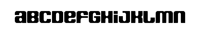 Spaceage Heavy Round Font LOWERCASE