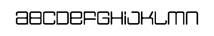 Spaceage Light Alpha Font LOWERCASE