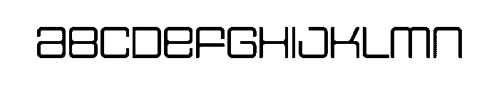 Spaceage Light Beta Font LOWERCASE