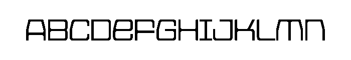 Spaceage Light Gamma Font UPPERCASE