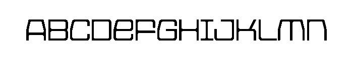 Spaceage Light Gamma Font LOWERCASE