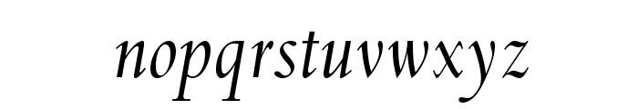 SpectrumMTStd-Italic Font LOWERCASE