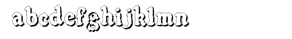 SpeedBall Western Letters 3D Sample