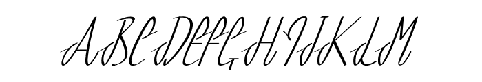 Spencil-CondensedItalic Font UPPERCASE