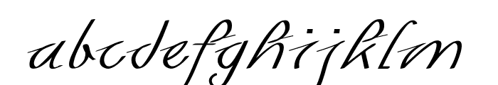 Spencil-ExpandedRegular Font LOWERCASE