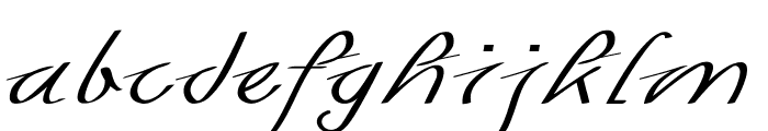 Spencil-ExtraexpandedRegular Font LOWERCASE