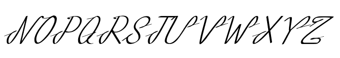 Spencil-Italic Font UPPERCASE