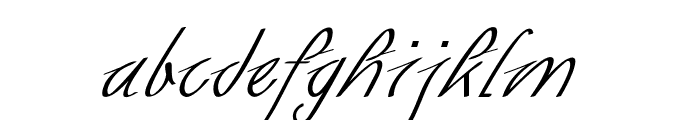 Spencil-Italic Font LOWERCASE