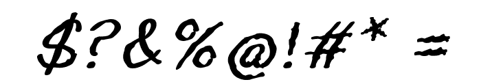 Spinetingler-BoldItalic Font OTHER CHARS