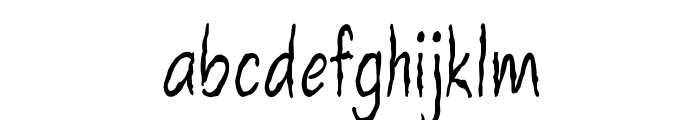 Spinetingler-CondensedRegular Font LOWERCASE