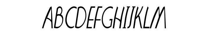 Spinster-CondensedItalic Font UPPERCASE