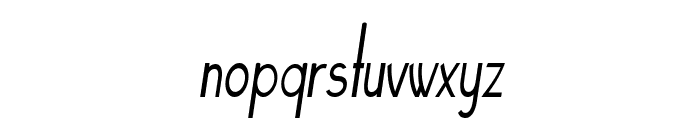 Spinster-CondensedItalic Font LOWERCASE