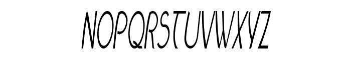 Spinster-ExtracondensedItalic Font UPPERCASE