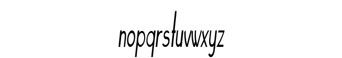 Spinster-ExtracondensedItalic Font LOWERCASE