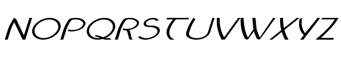 Spinster-ExtraexpandedItalic Font UPPERCASE