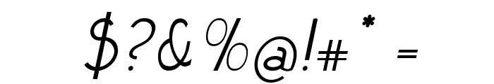 Spinster-Italic Font OTHER CHARS