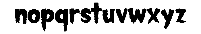 Spookhouse Font LOWERCASE