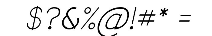 Springdale-Italic Font OTHER CHARS