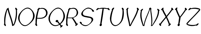 Sputz-CondensedItalic Font UPPERCASE