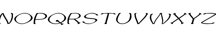 Sputz-ExpandedItalic Font UPPERCASE