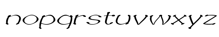 Sputz-ExpandedItalic Font LOWERCASE