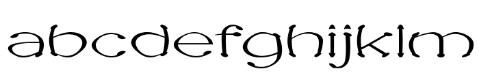 Sputz-ExpandedRegular Font LOWERCASE