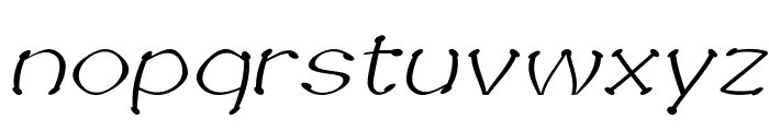 Sputz-Italic Font LOWERCASE