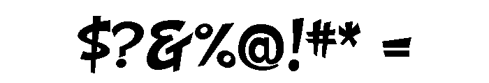 Space Toaster Bold Font OTHER CHARS