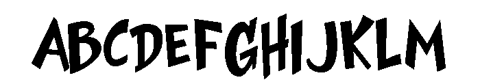 Space Toaster Bold Font UPPERCASE