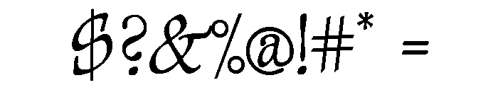 Sparrow Regular Font OTHER CHARS