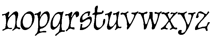 Sparrow Regular Font LOWERCASE