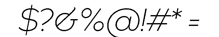 Spectators Headline Extra Light Italic Font OTHER CHARS