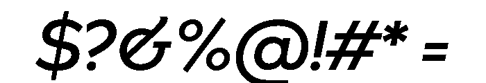 Spectators Headline Medium Italic Font OTHER CHARS