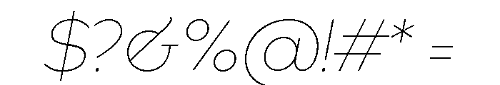 Spectators Headline Thin Italic Font OTHER CHARS