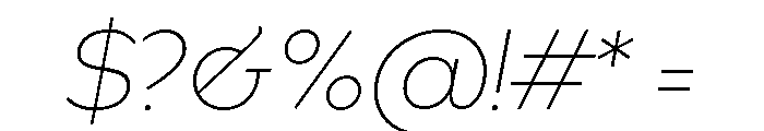 Spectators Headline Ultra Light Italic Font OTHER CHARS