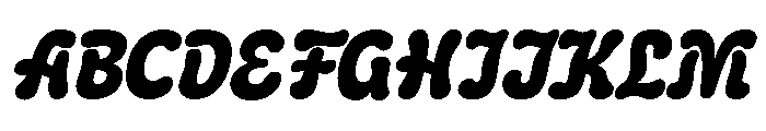 Spellbound Regular Italic Font UPPERCASE