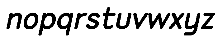 Speyside Bold Italic Font LOWERCASE