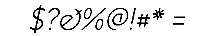 Speyside Light Italic Font OTHER CHARS