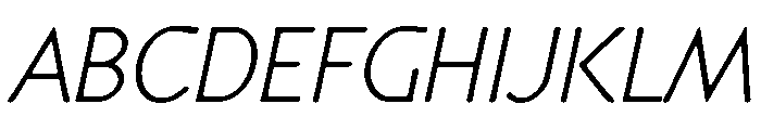 Speyside Light Italic Font UPPERCASE