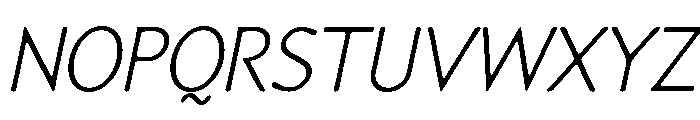 Speyside Light Italic Font UPPERCASE