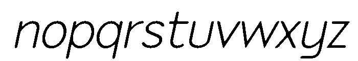 Speyside Light Italic Font LOWERCASE