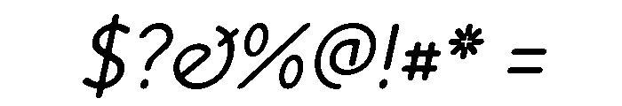 Speyside Regular Italic Font OTHER CHARS