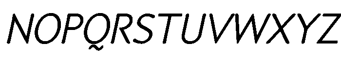 Speyside Regular Italic Font UPPERCASE